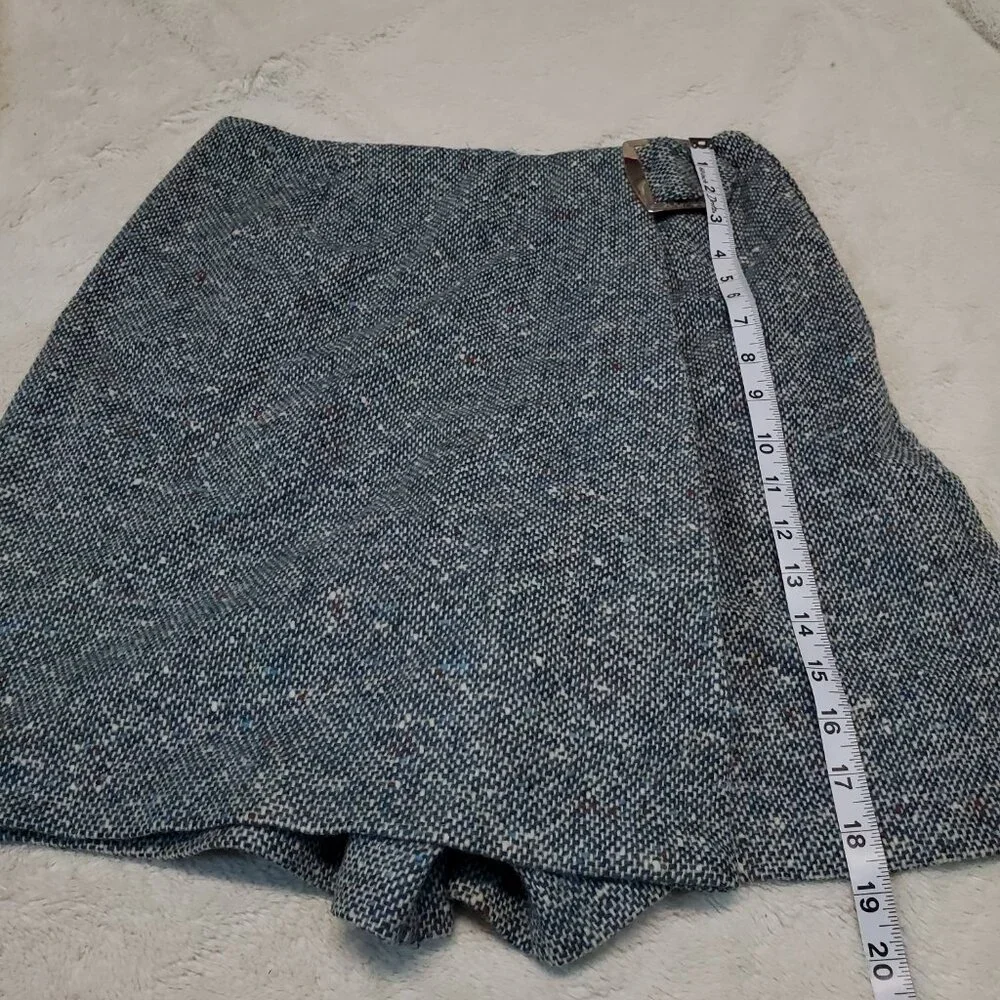 Vintage Ship n' Shore Blue White Tweed Skort Girl Tween 16 XL Retro Femininej‎